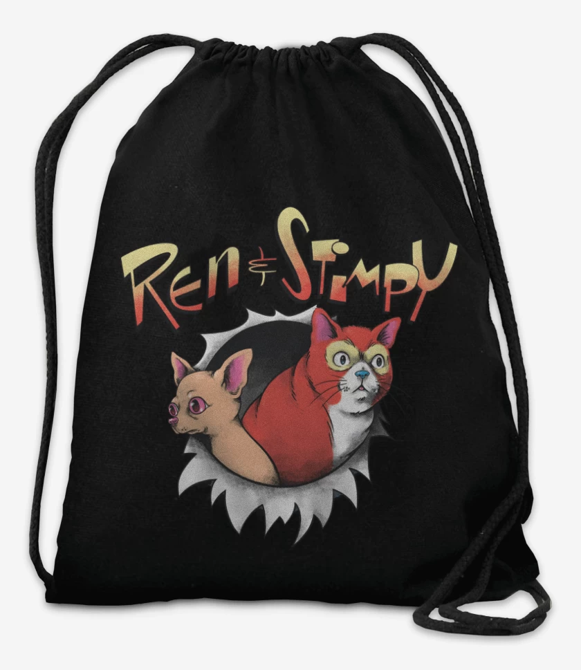 Mochila Negro de Original Ren & Stimpy