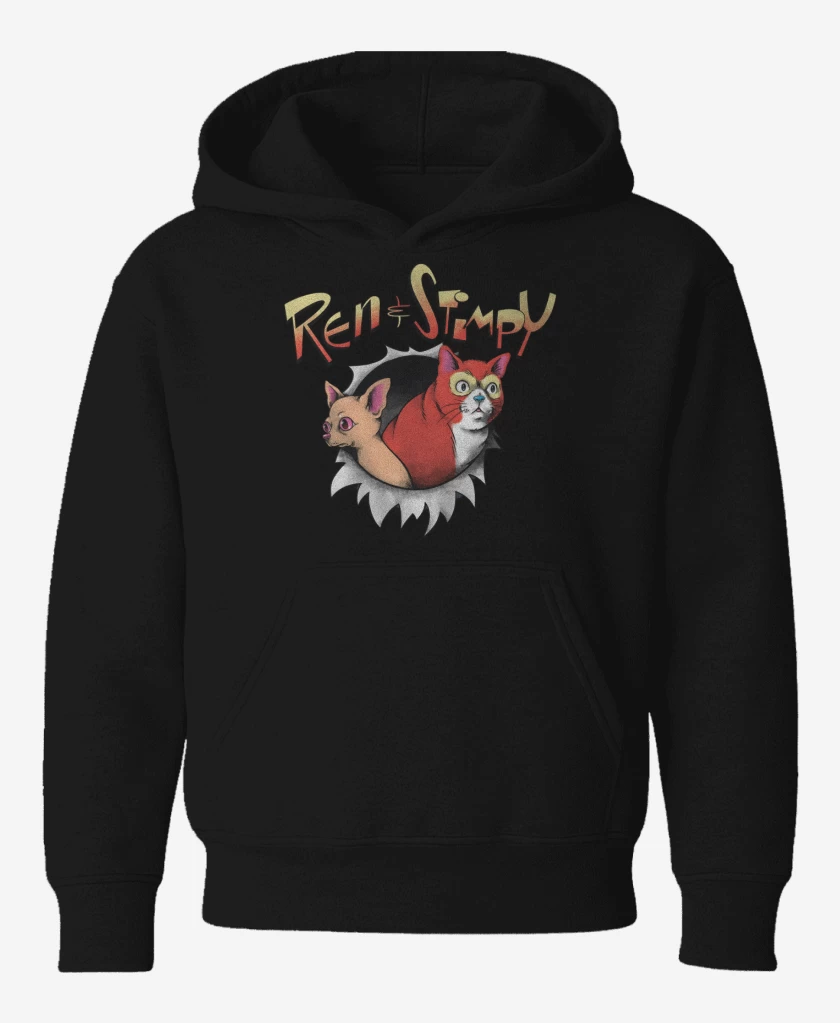 Poleron de niño Negro de Original Ren & Stimpy