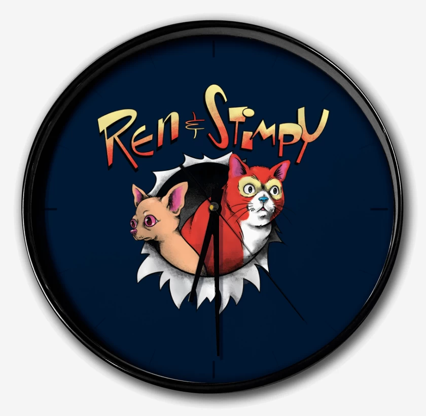 Reloj Azul Marino de Original Ren & Stimpy