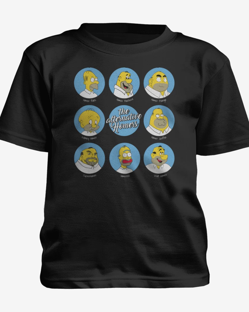 Polera de niño Negro de Homeroverse
