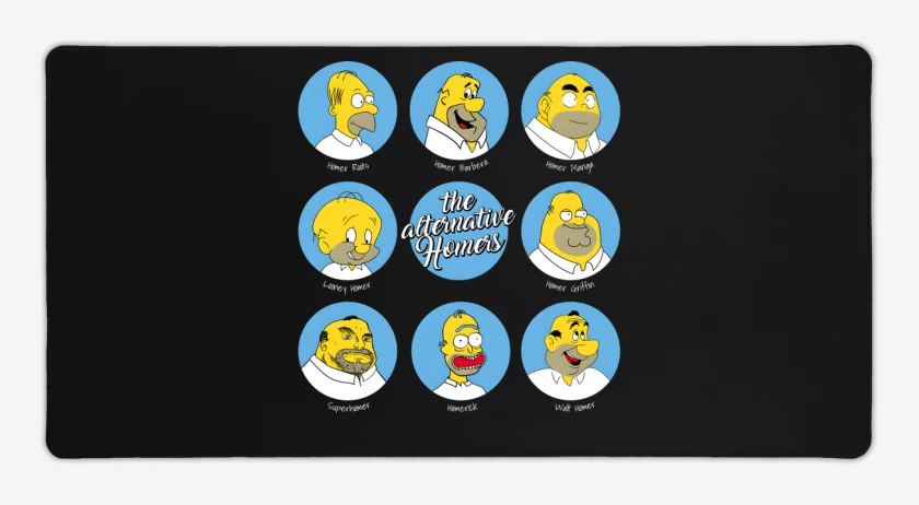 Mouse pad Gamer Negro de Homeroverse