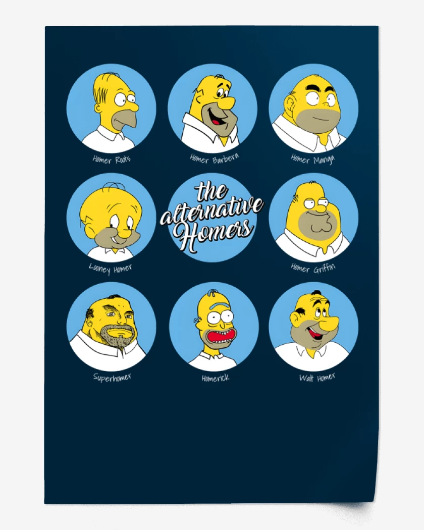 Print Azul Marino de Homeroverse