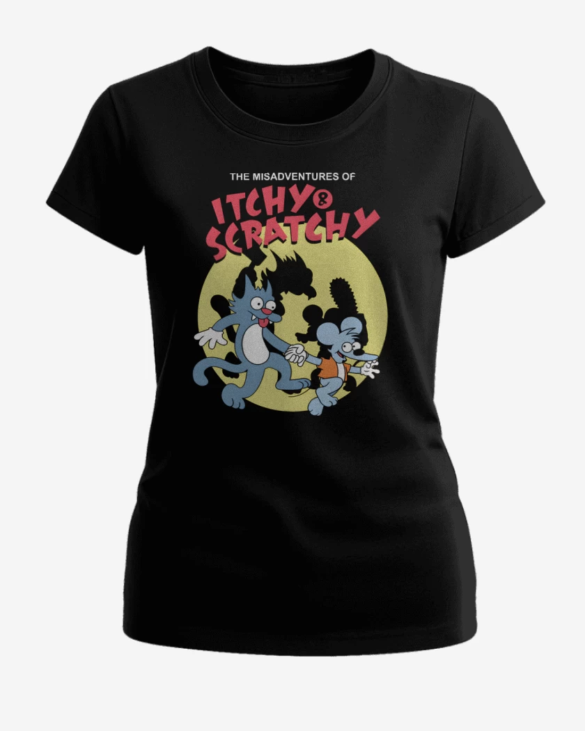 Polera de Mujer Negro de Las Desventuras de Tomy & Daly
