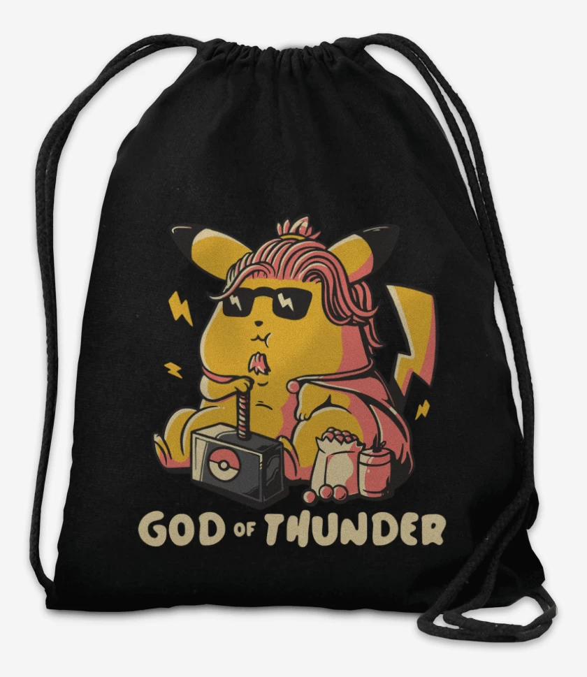 Mochila Negro de Dios del Trueno