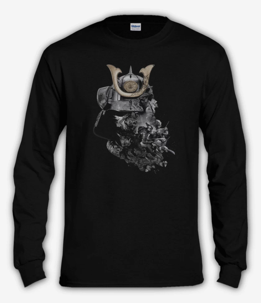 Polera manga larga Negro de Ghost of tushima