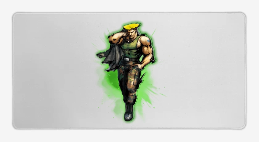 Mouse pad Gamer Blanco de Guile
