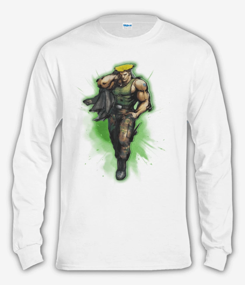 Polera manga larga Blanco de Guile