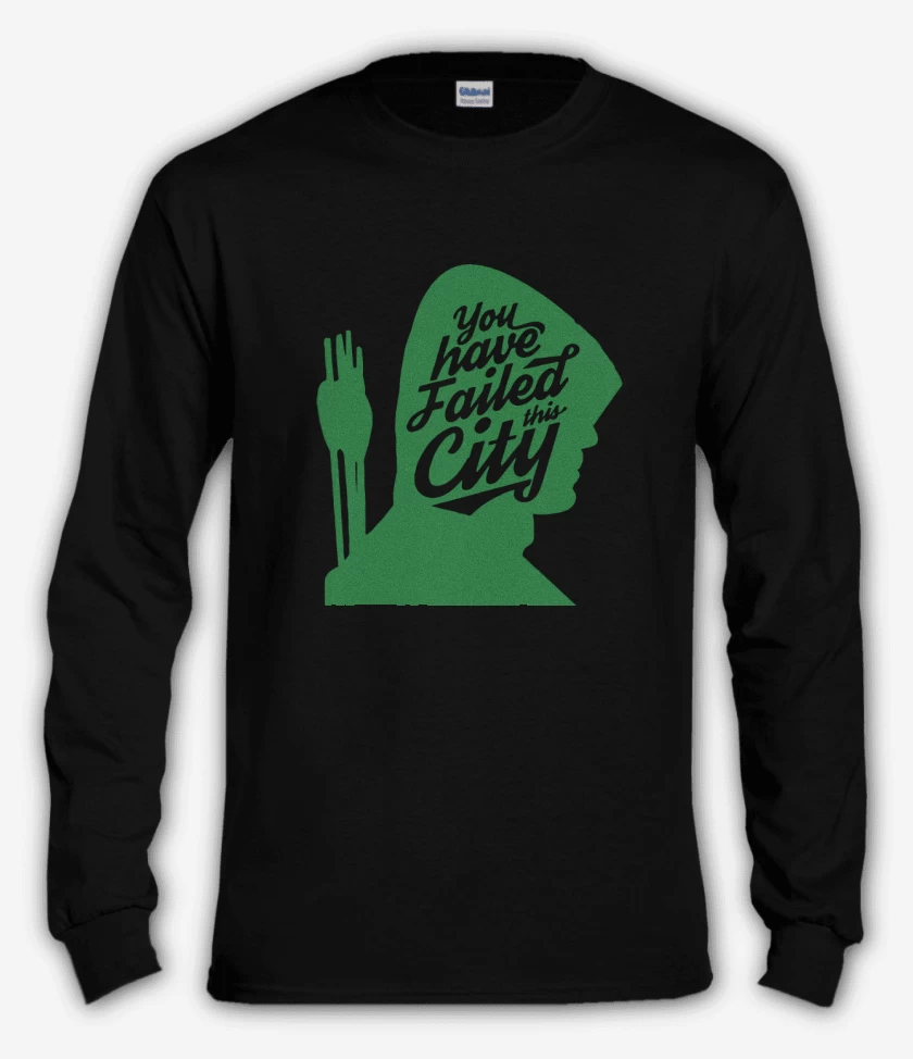 Polera manga larga Negro de Arrow - You Have Failed