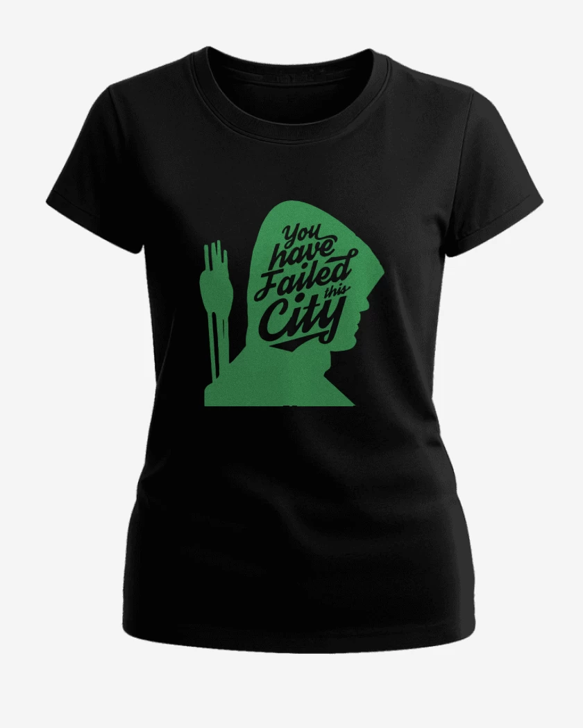 Polera de Mujer Negro de Arrow - You Have Failed