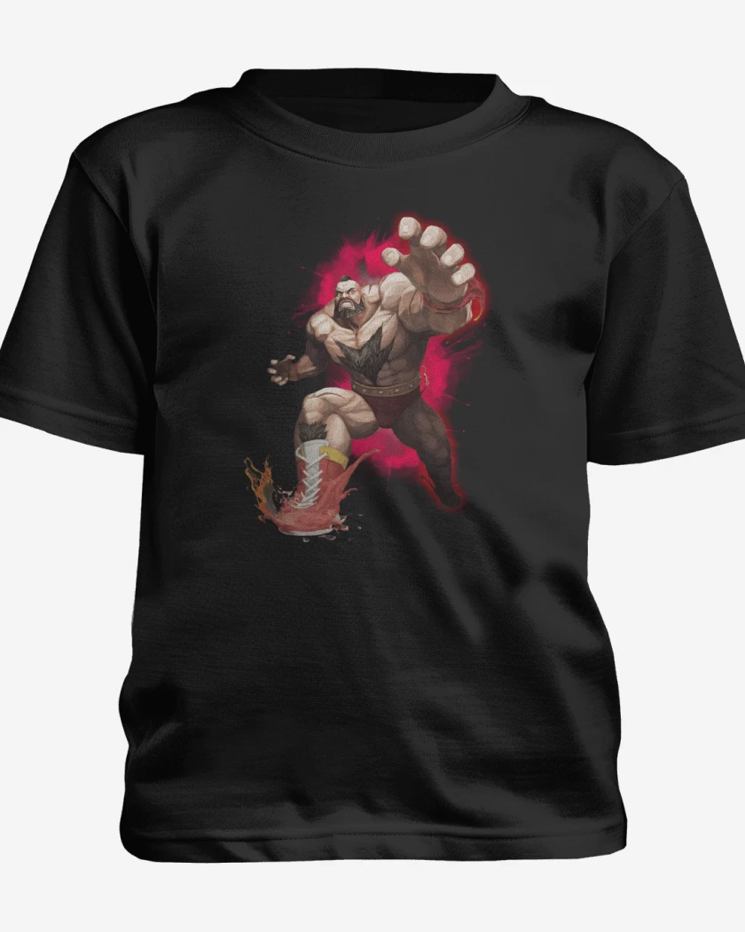 Polera de niño Negro de Zangief