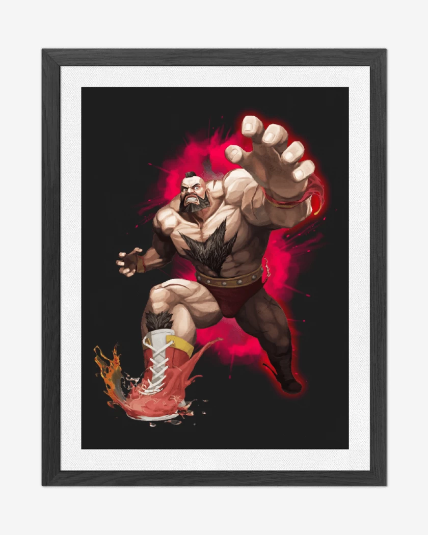 Cuadro decorativo Negro de Zangief