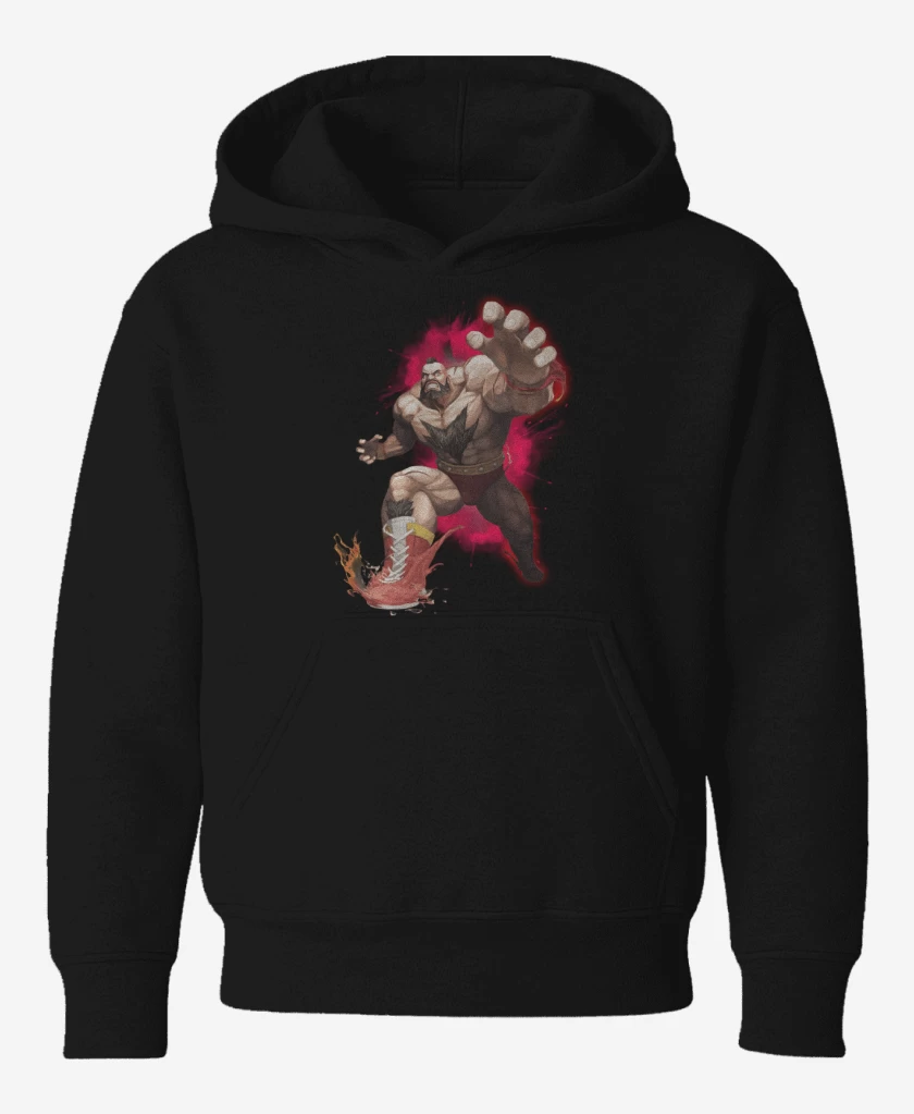 Poleron de niño Negro de Zangief