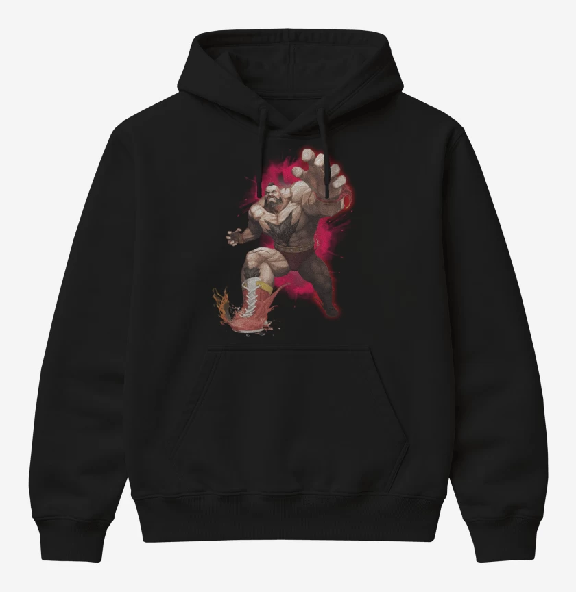 Poleron Canguro básico Negro de Zangief