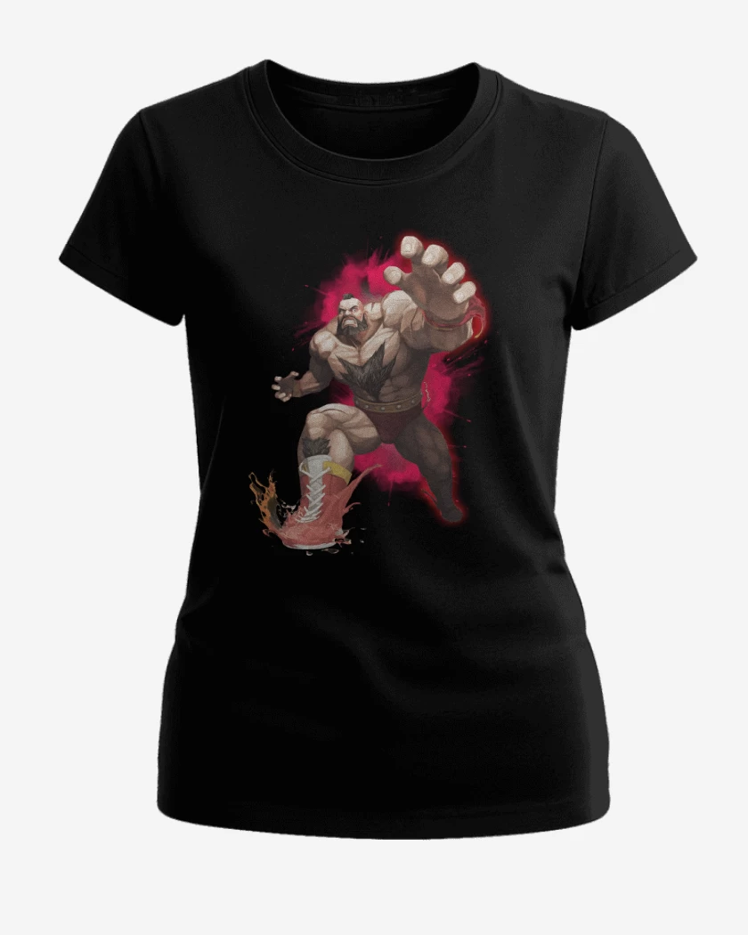 Polera de Mujer Negro de Zangief