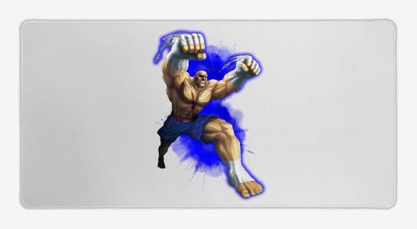 Mouse pad Gamer Blanco de Sagat