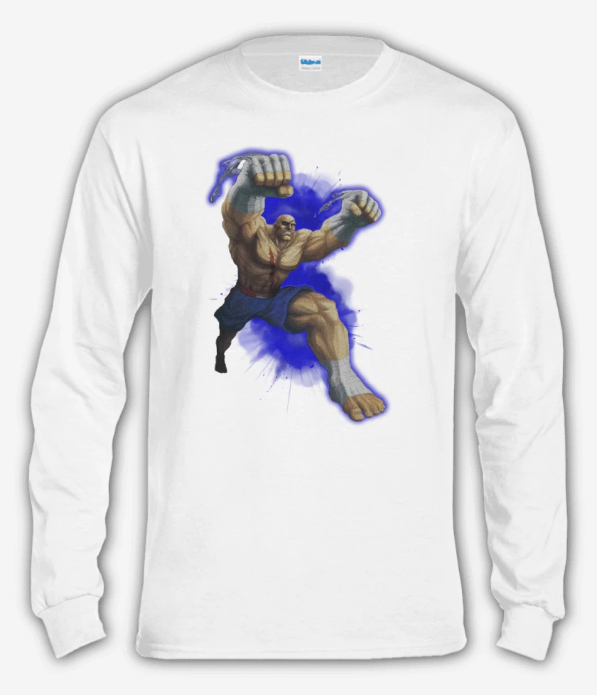 Polera manga larga Blanco de Sagat