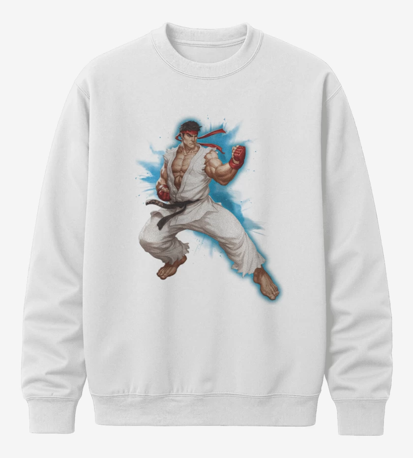 Poleron polo Blanco de Ryu