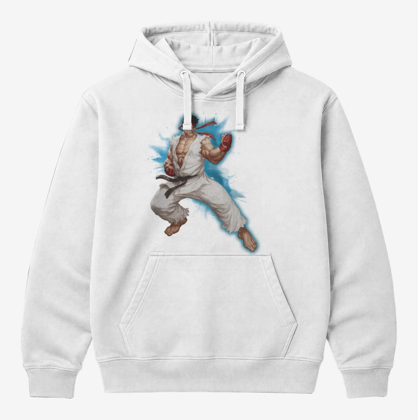 Polerón Canguro Blanco de Ryu