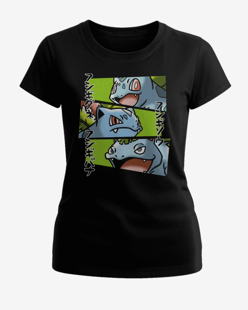 Polera de Mujer Negro de Tipo Planta Definitivo