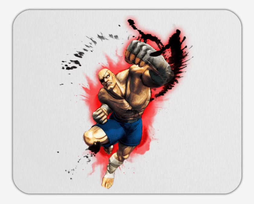 Mousepad Blanco de Sagat 2