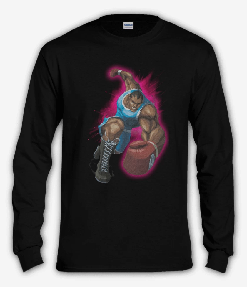 Polera manga larga Negro de Balrog