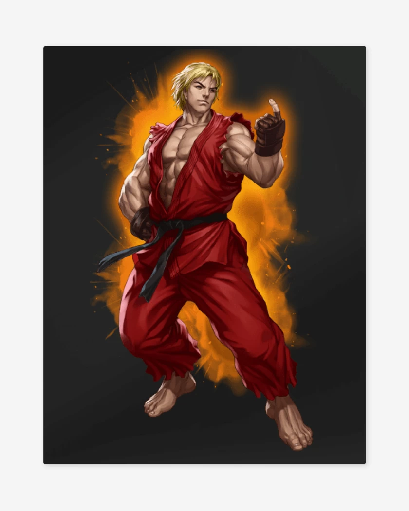 Print metalico Negro de Ken