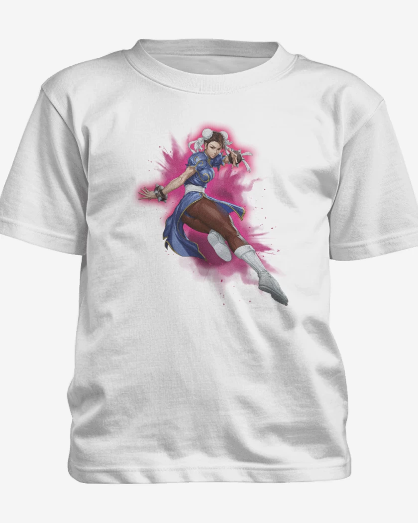 Polera de niño Blanco de Chun-li