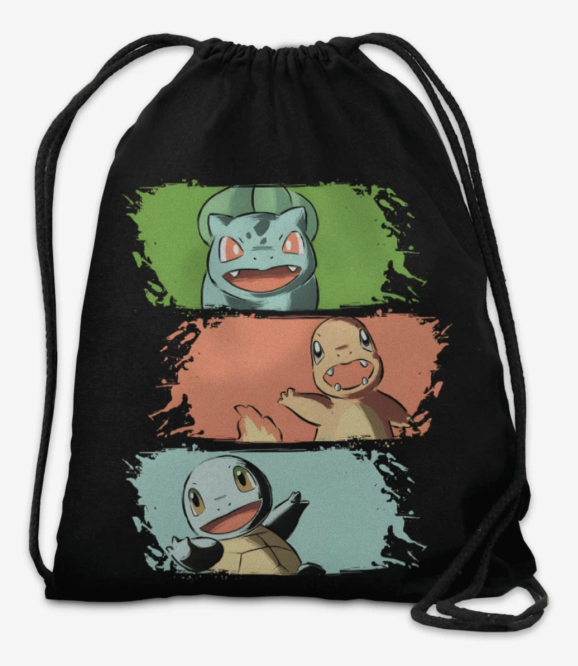Mochila Negro de Iniciales