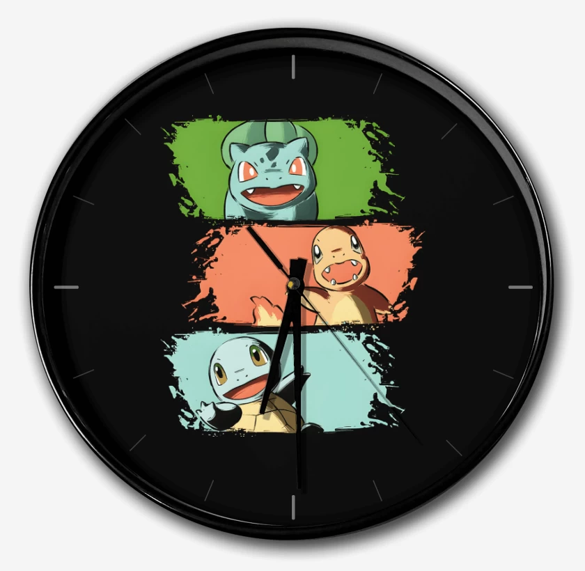 Reloj Negro de Iniciales