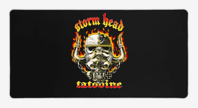 Mouse pad Gamer Negro de Storm Head