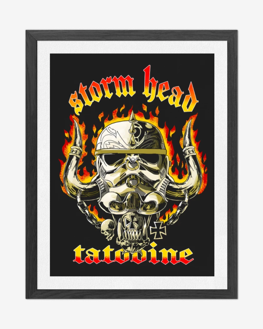 Cuadro decorativo Negro de Storm Head