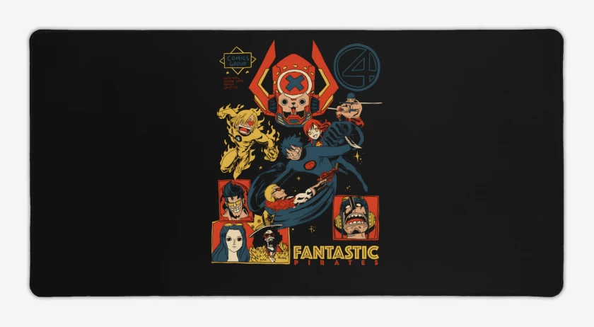 Mouse pad Gamer Negro de Fantastic Pirates