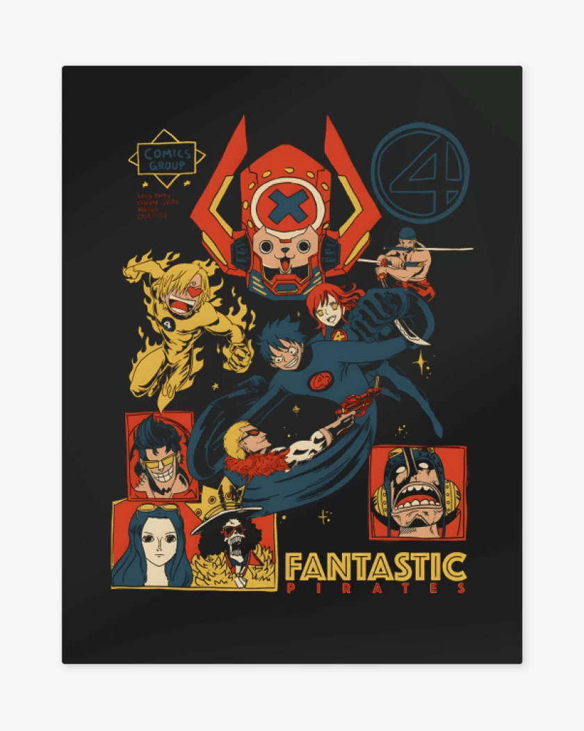 Print metalico Negro de Fantastic Pirates