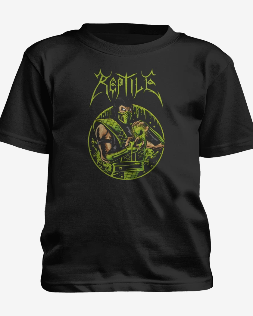 Polera de niño Negro de Reptile Immortal