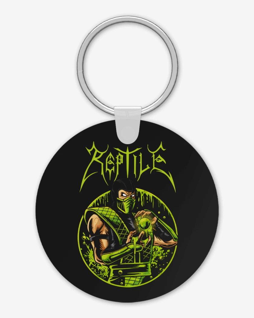 Llavero Negro de Reptile Immortal