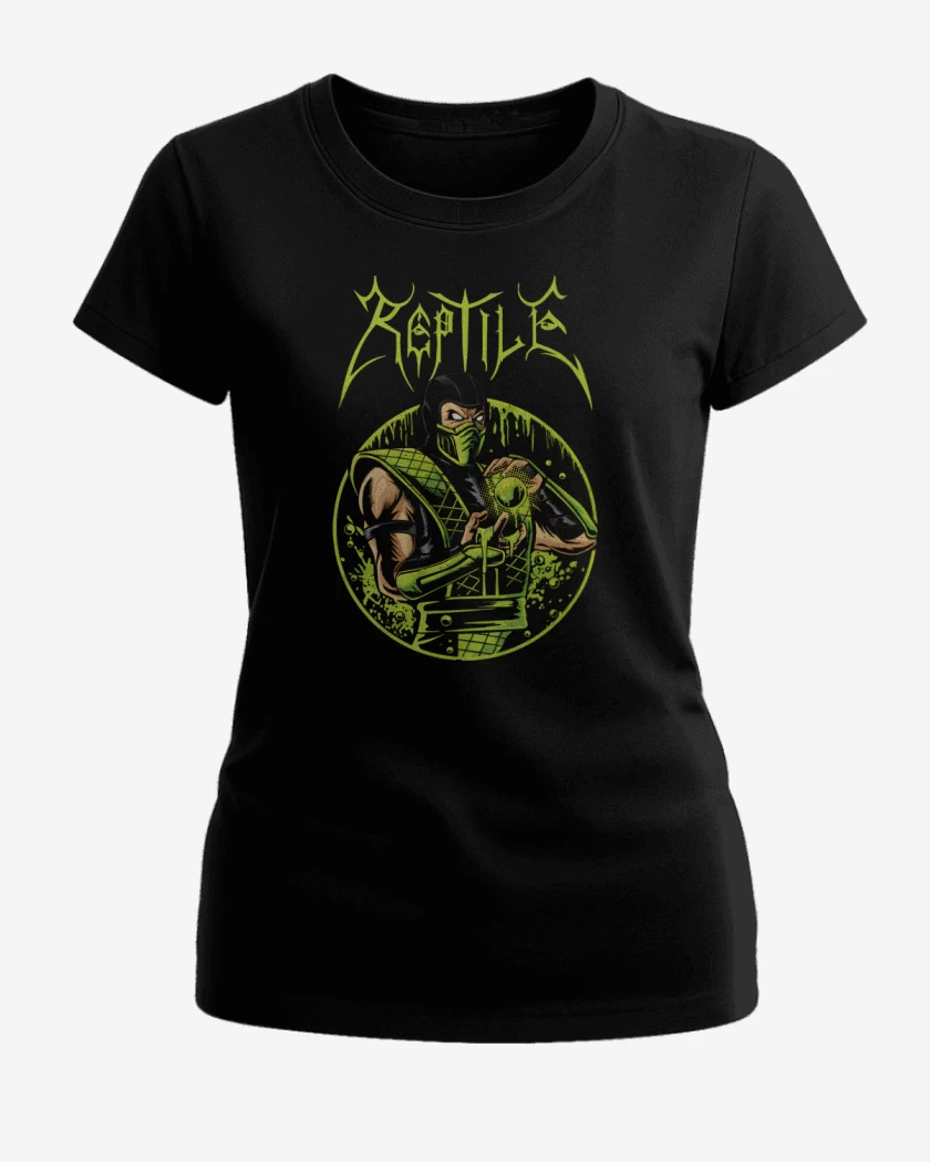 Polera de Mujer Negro de Reptile Immortal