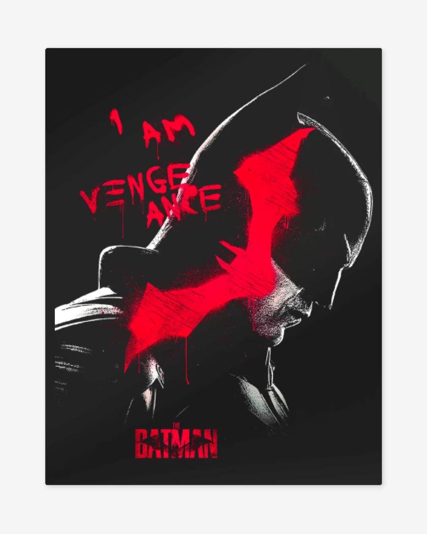 Print metalico Negro de I Am Vengeance