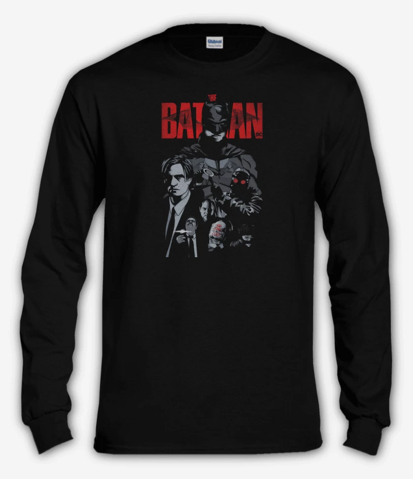 Polera manga larga Negro de The Batman: Movie