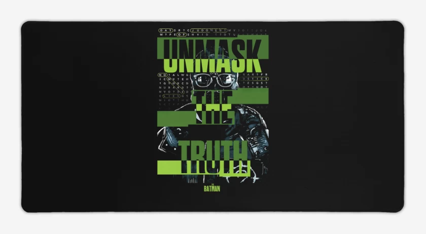 Mouse pad Gamer Negro de Unmask The Truth