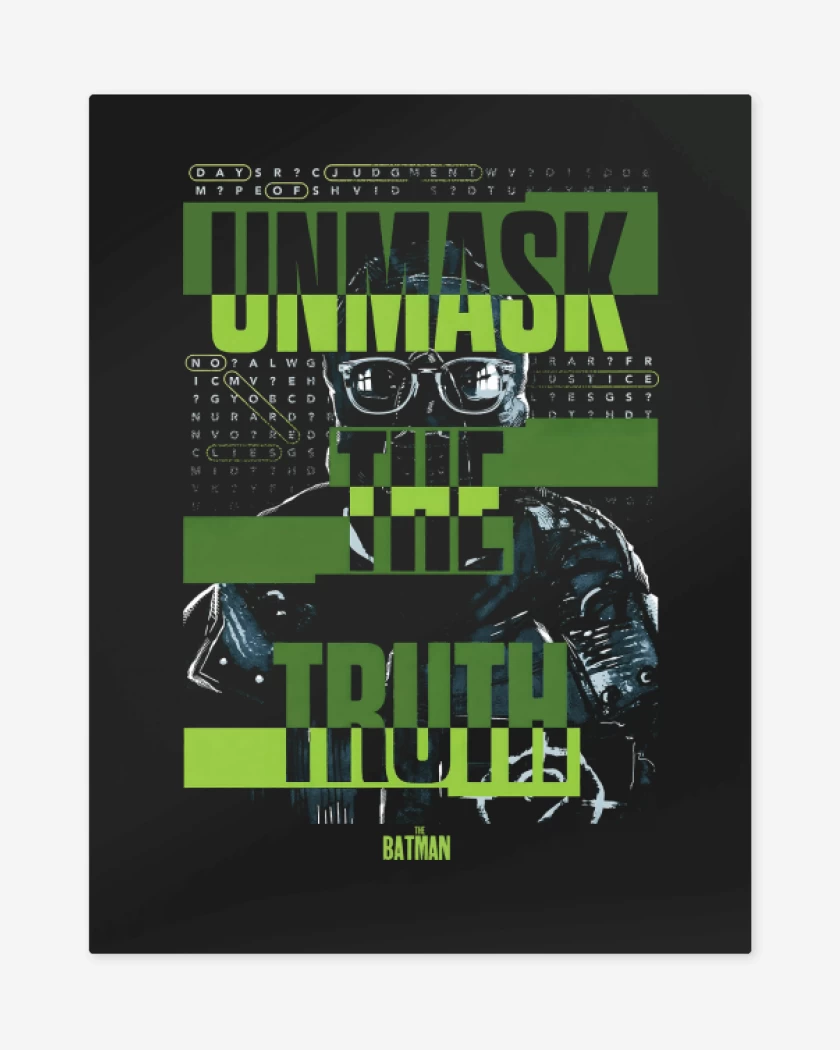 Print metalico Negro de Unmask The Truth