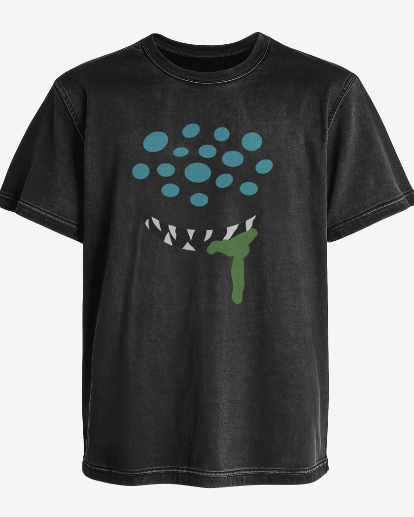 Polera desgastada Negro de Nashor