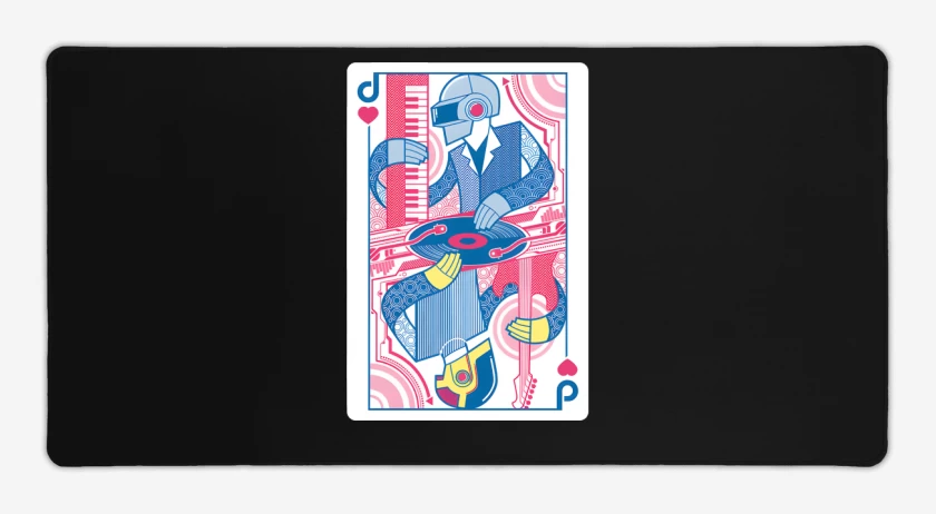 Mouse pad Gamer Negro de Daft King