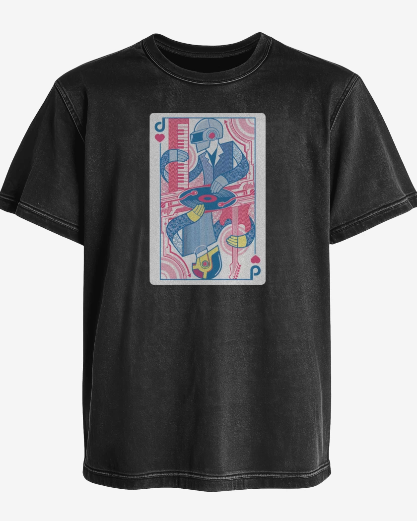 Polera desgastada Daft King