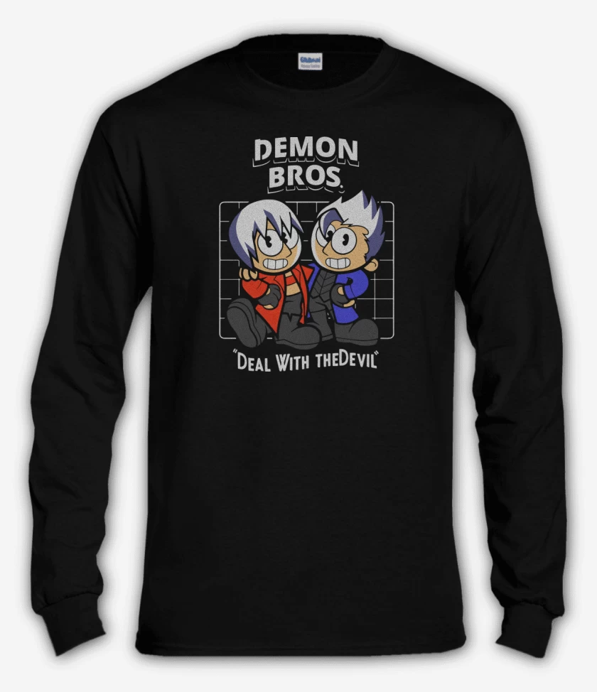 Polera manga larga Demon Bros