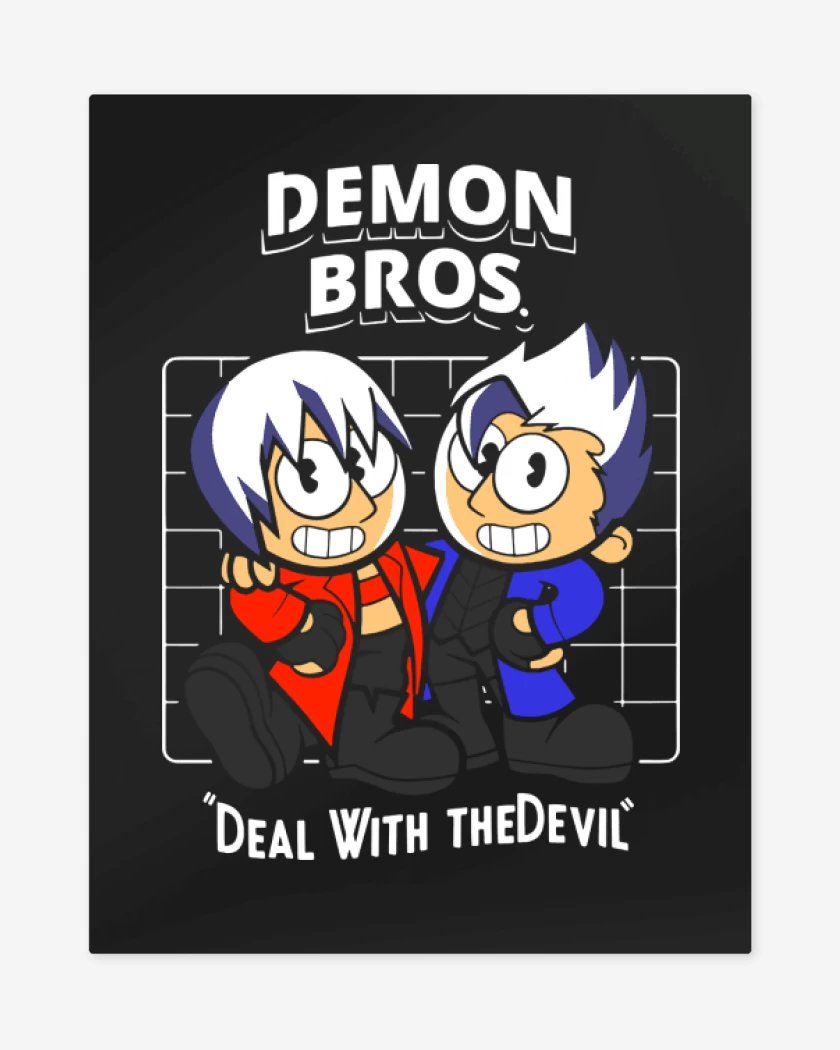 Print metalico Negro de Demon Bros