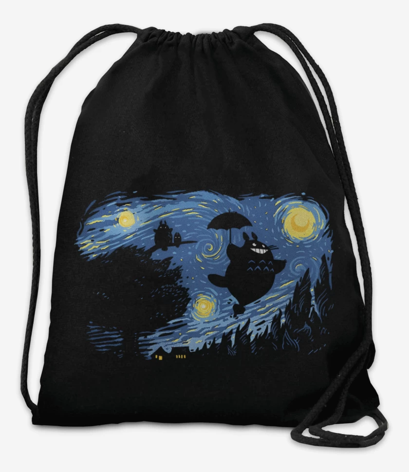 Mochila Negro de Van Ghibli