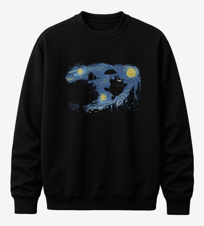 Poleron polo Negro de Van Ghibli