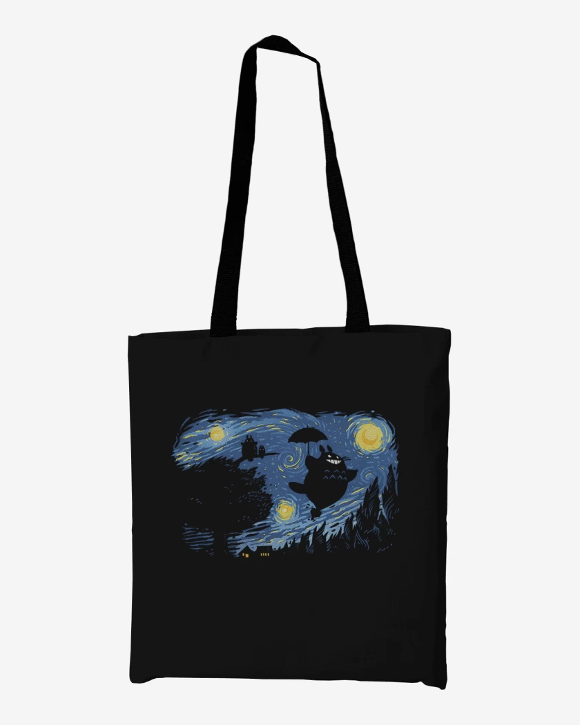 Totebag Negro de Van Ghibli