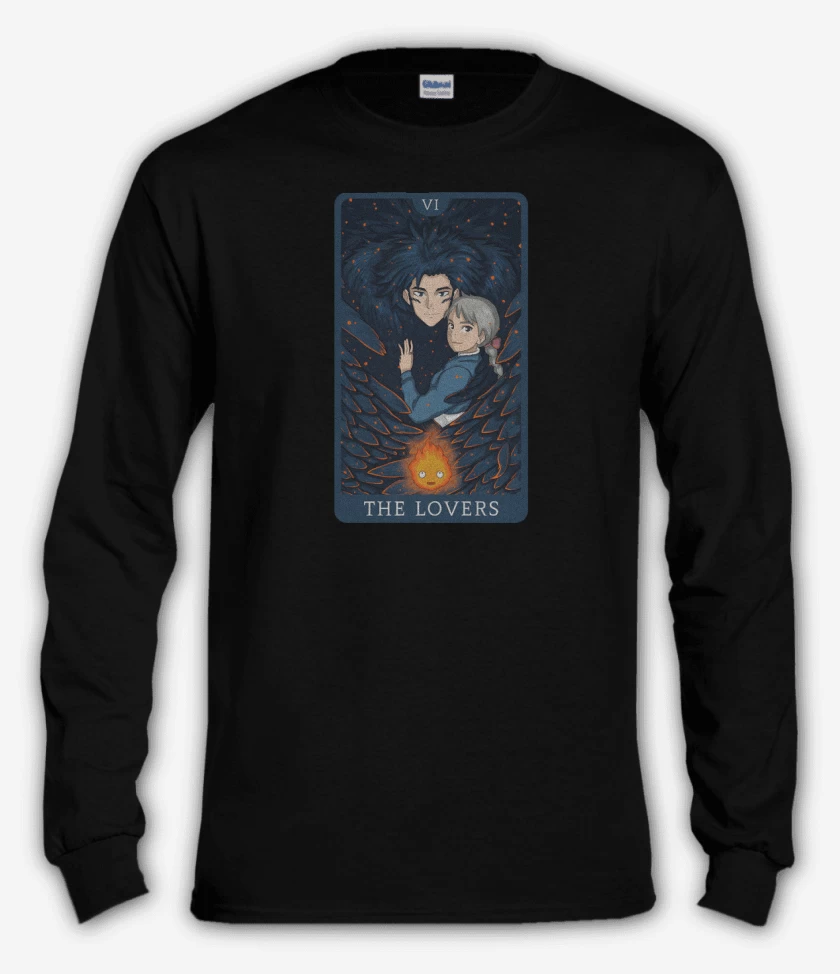 Polera manga larga Negro de Howl & Sofi
