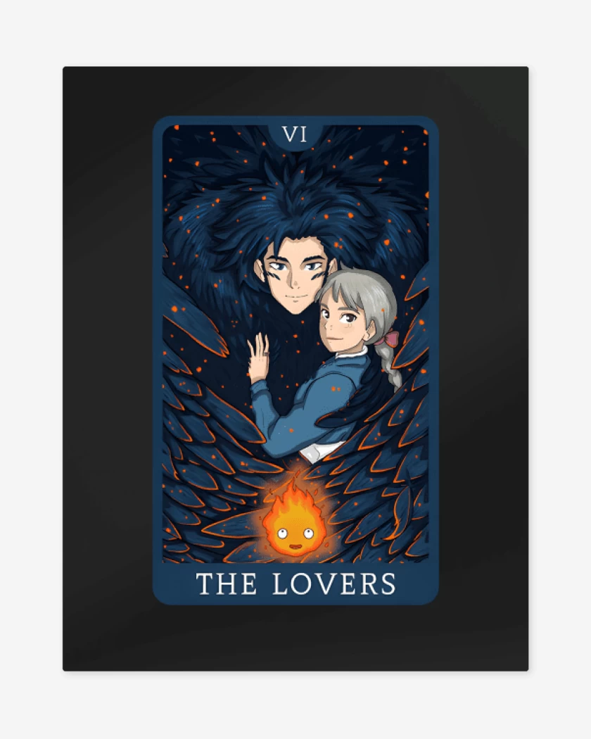Print metalico Negro de Howl & Sofi